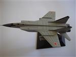 Pkn kovov model rusk sthaky MIG 31 Foxhound, nepokozen, se stojnkem. Velikost modelu 15 cm....